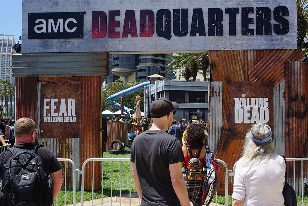 AMC Deadquarters Walking Dead Pop Up
