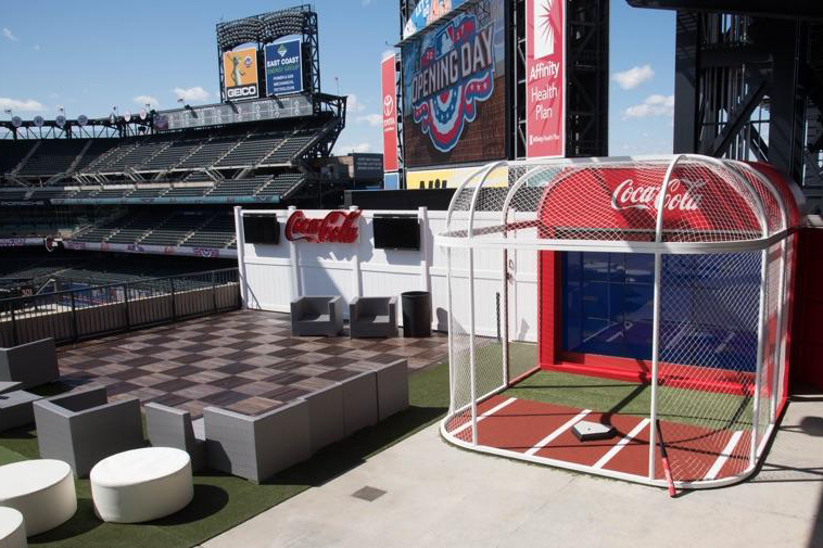 Coca Cola Batting Cage Environment at Mets Citi Field