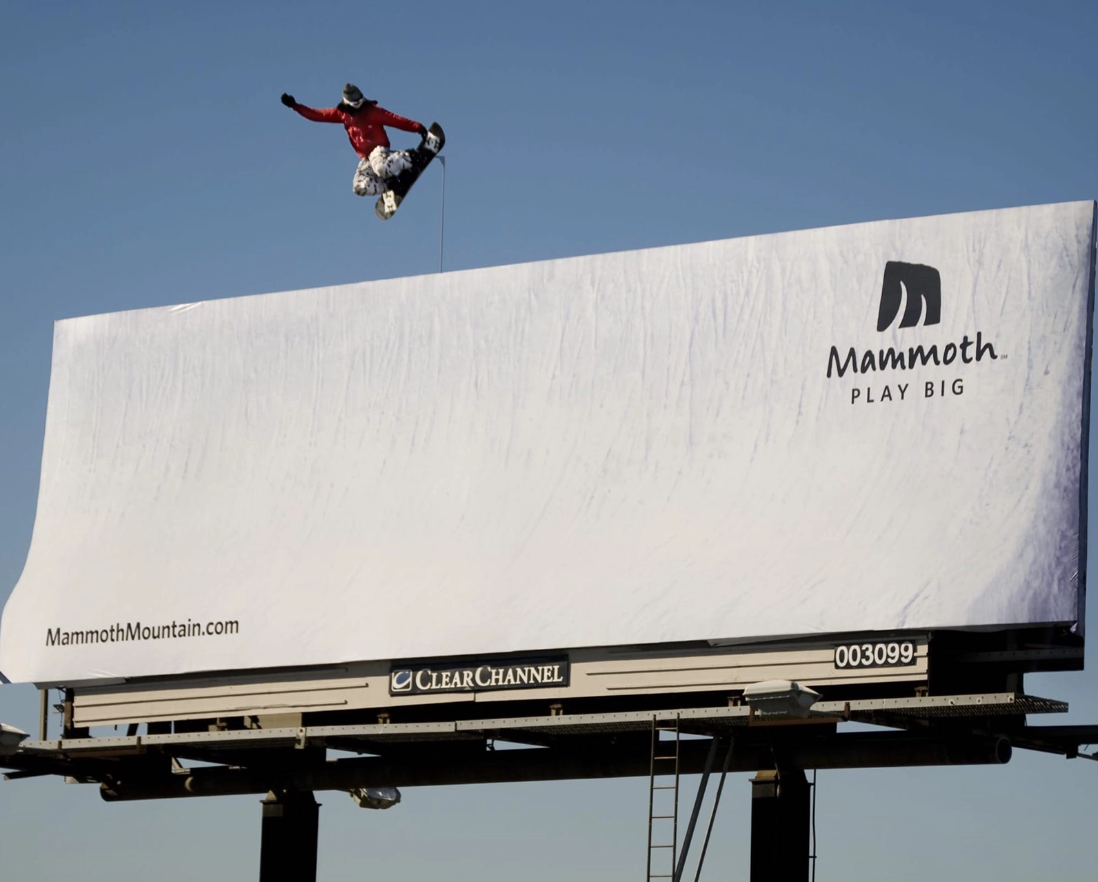 3d billboard prop for Mammoth tourism