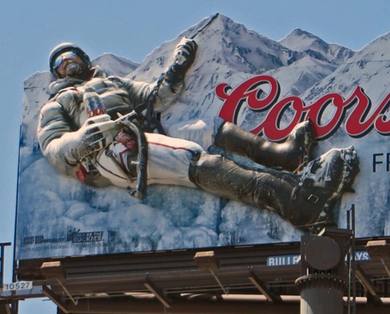 Coors 3d bllboard with custom prop