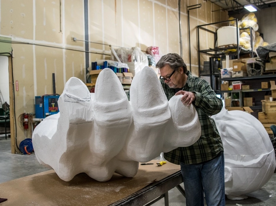 Giant Titan Prop Hand Fabrication