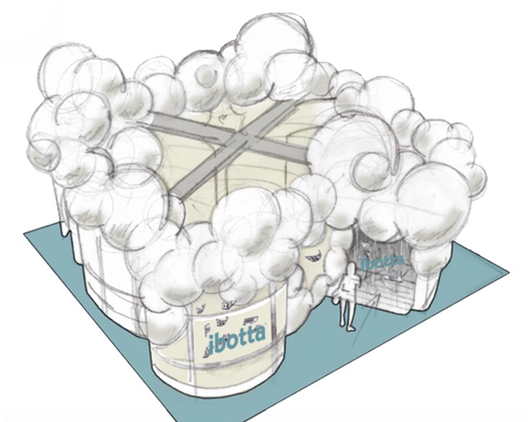 Ibotta Pop Up Sketch Rendering