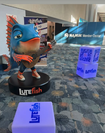 Lutefish Sculpture at NAMM