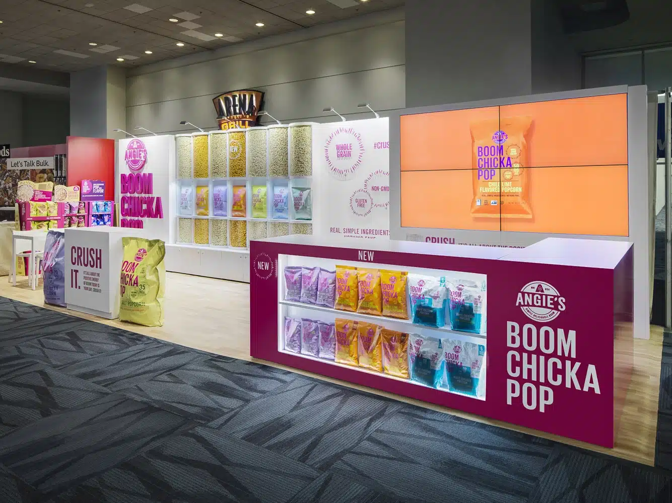 Angie's BOOMCHICKAPOP Inline Booth at Natural Products Expo West