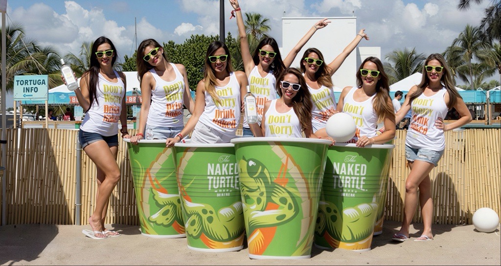 Naked Turtle Rum Cups