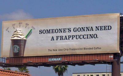 Starbucks 3D Billboard OOH Advertising